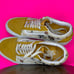 Vans Old Skool Cottage Yellow Suede Checkerboard Floral Sneaker Sz 9.5