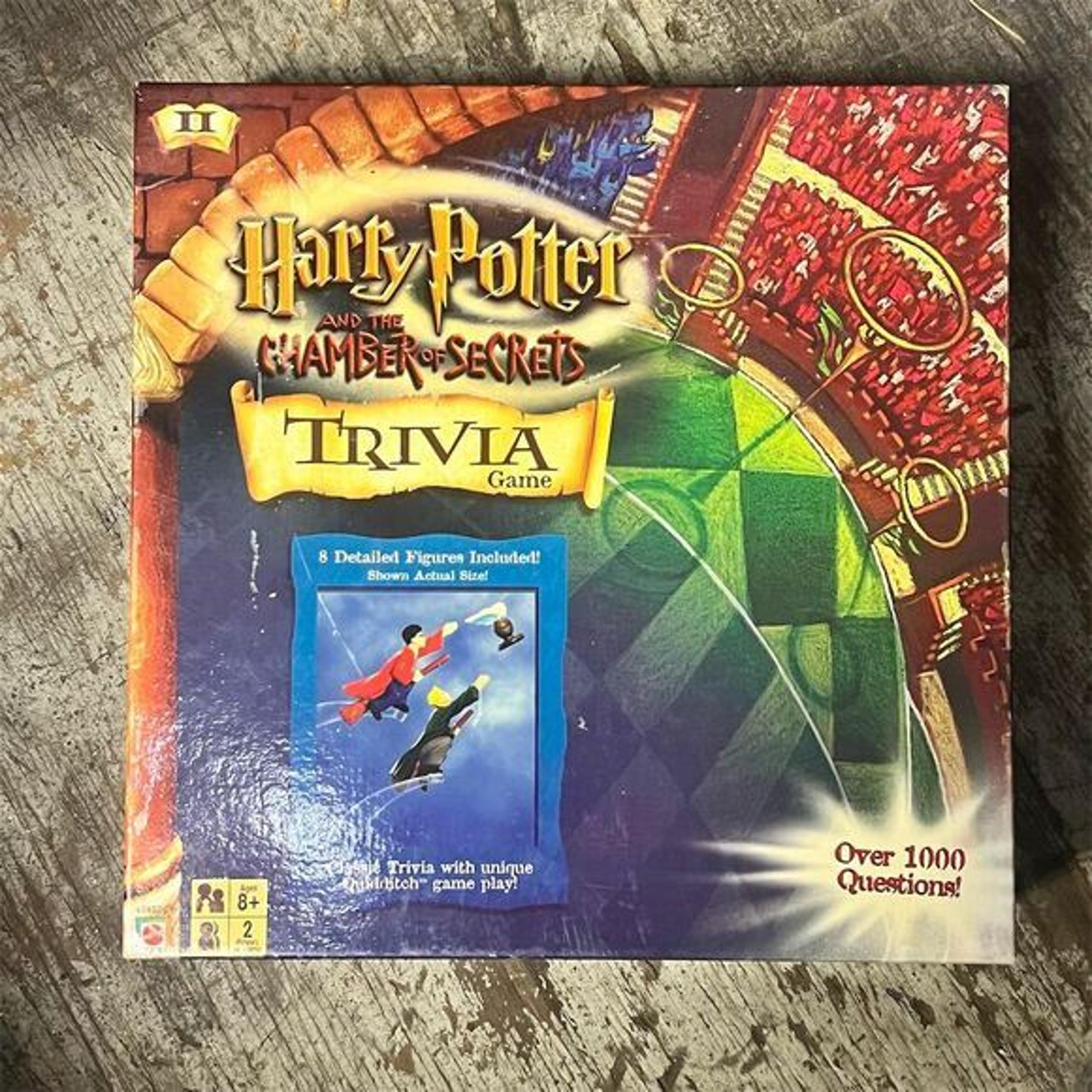 Harry Potter Chamber of Secrets Trivia Board Game by Mattel Black