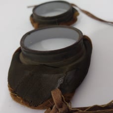 Antique Vintage Steampunk Motorcycle Aviation Goggles Glasses