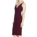 Dress The Population Burgundy Anita Crepe Cocktail Dress