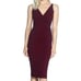 Dress The Population Burgundy Anita Crepe Cocktail Dress