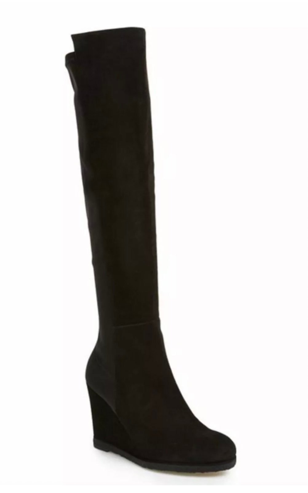 Stuart Weitzman Black Suede Boots 9W