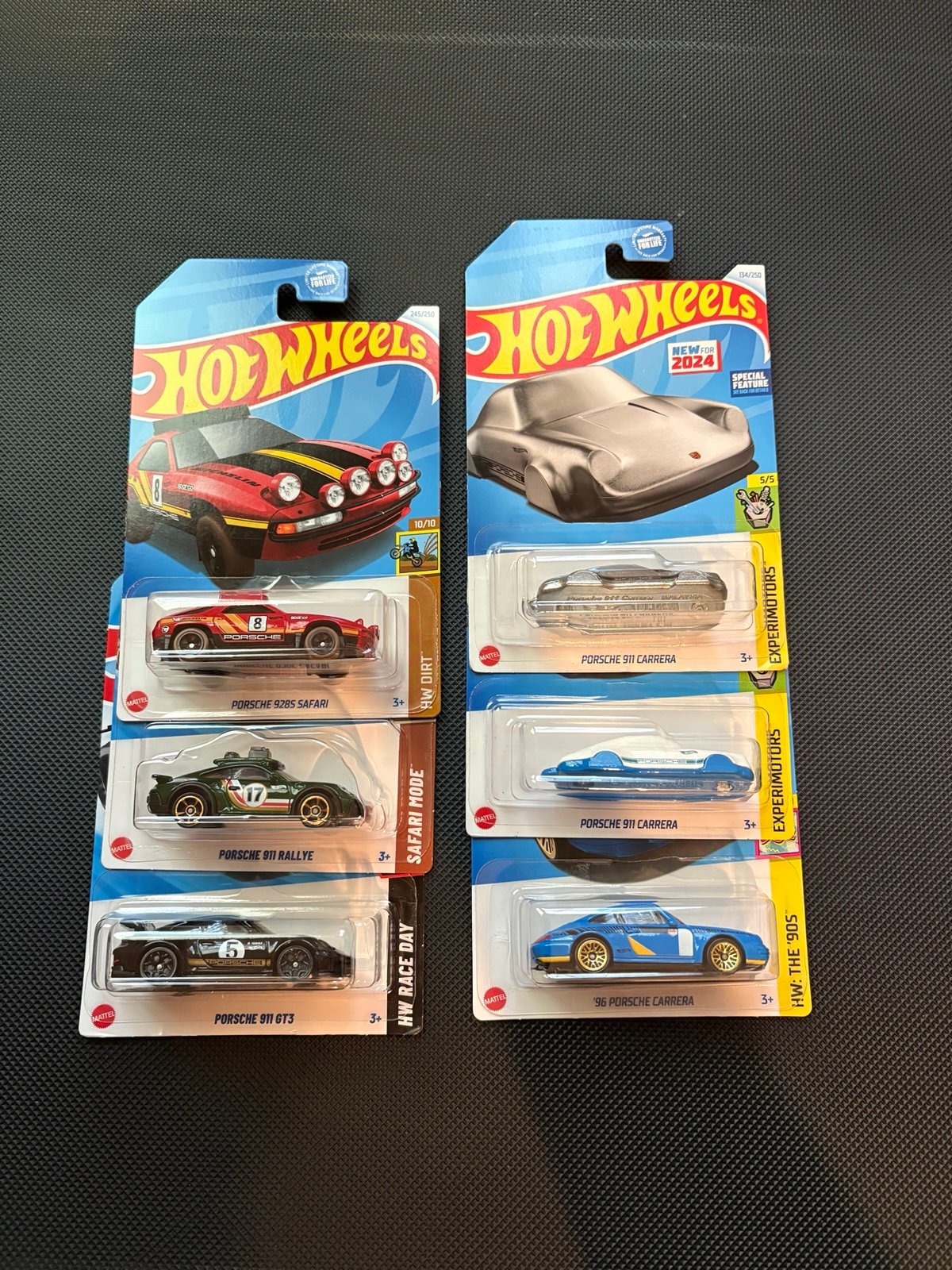 Hot Wheels LOT OF 6 -1 TH 2 keychain Porsche 911 carrera