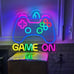 Gamer Neon Sign Gamepad Shaped Led Neon Gaming Signs for Boys Room,(14.1”x12.9”)