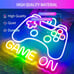 Gamer Neon Sign Gamepad Shaped Led Neon Gaming Signs for Boys Room,(14.1”x12.9”)