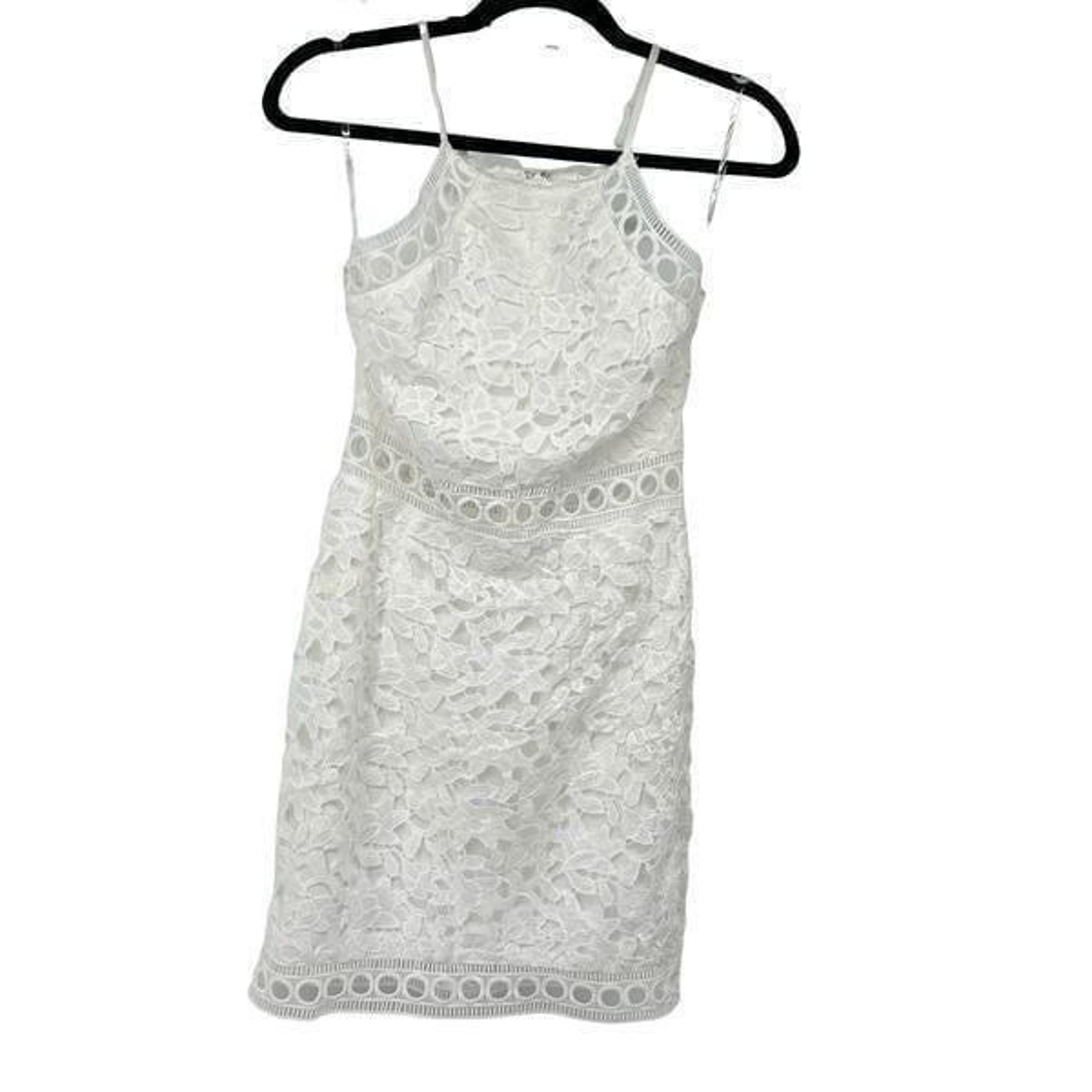 Charlotte Russe White Eyelet Mini Dress