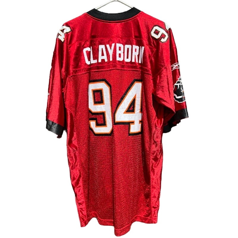 NWT 2011 Tampa Bay Buccaneers NFL Reebok Adrian Clayborn red Jersey Size Large
