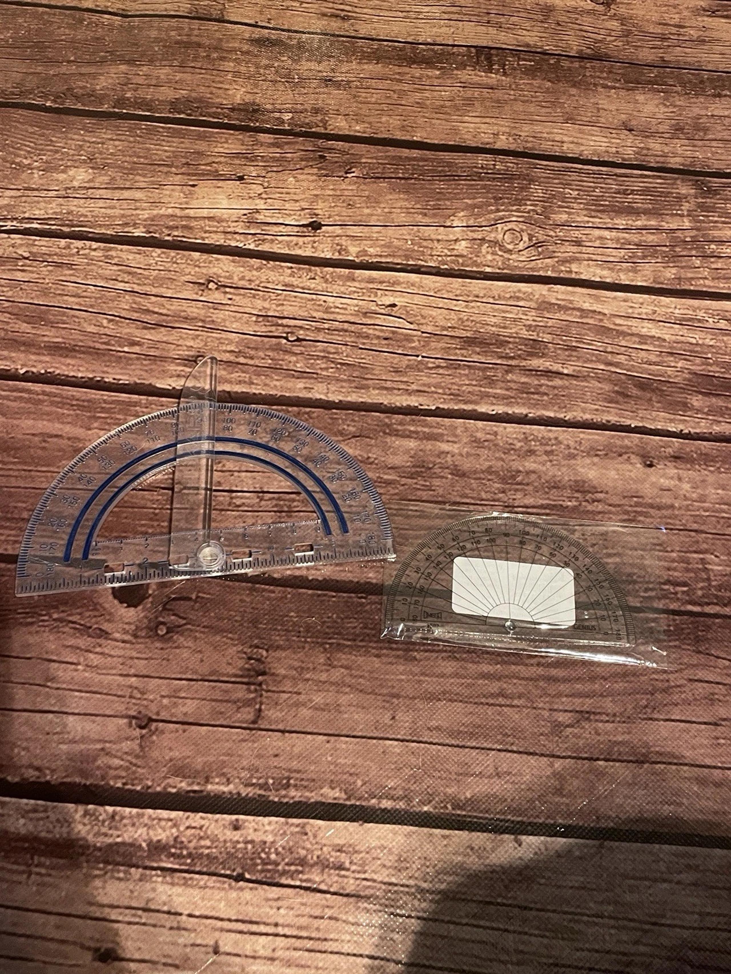 Fiskars Plastic Protractor With Bonus Mini 4” Protractor Swing Arm