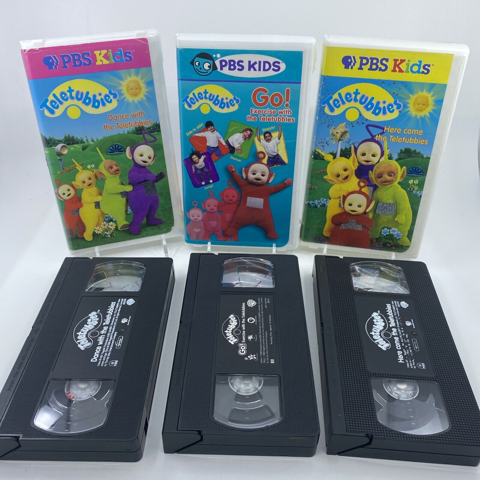 Lot of 3 Teletubbies VHS Tapes PBS Kids (See Description For Titles)