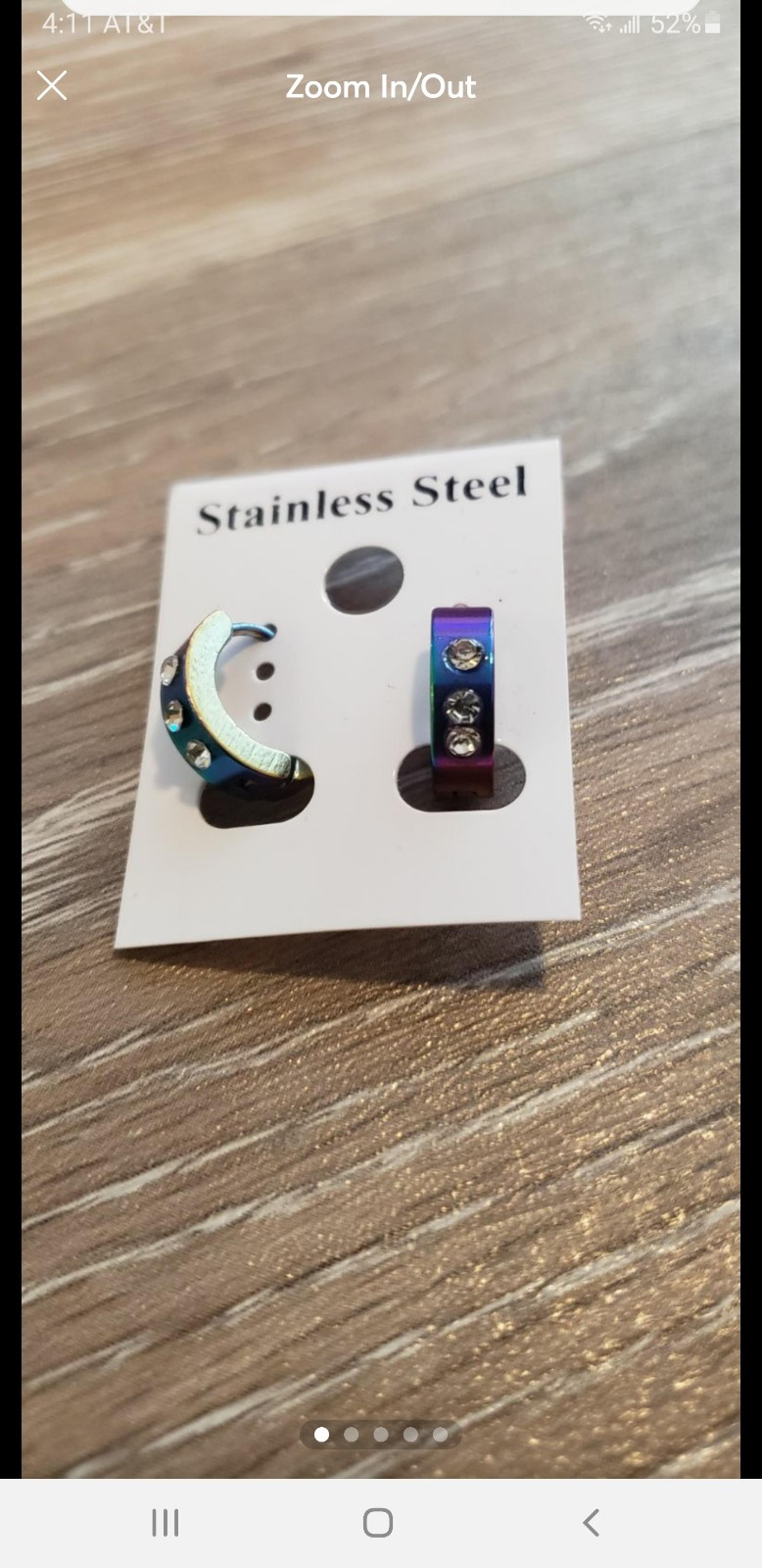 Multicolored huggie Earrings