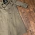 CHRISTIAN DIOR Monsieur Double Breasted Olive Gray Trench Coat Mens Size 42R