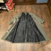 CHRISTIAN DIOR Monsieur Double Breasted Olive Gray Trench Coat Mens Size 42R
