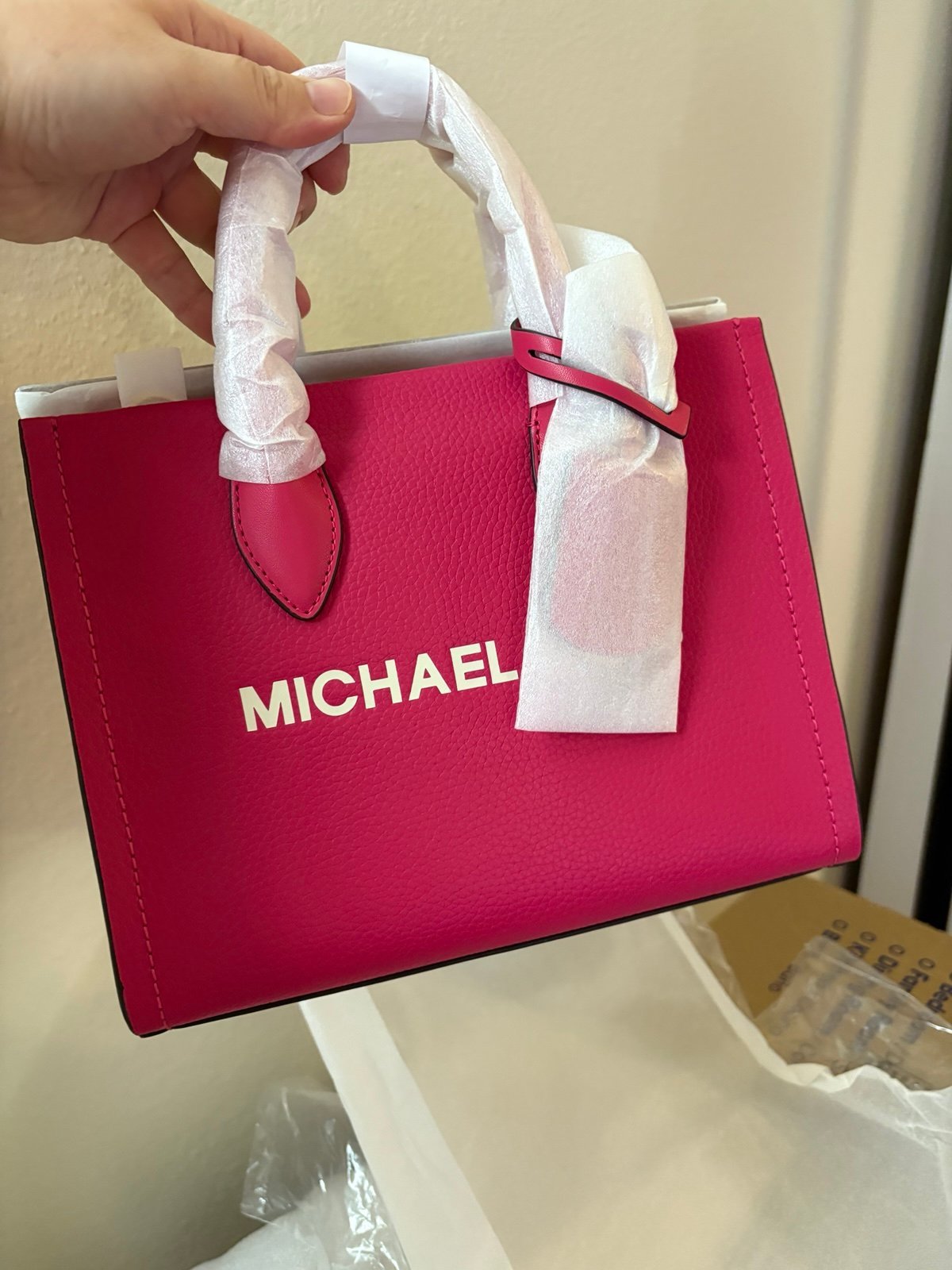 Michael kors small mirella crossbody electric pink color