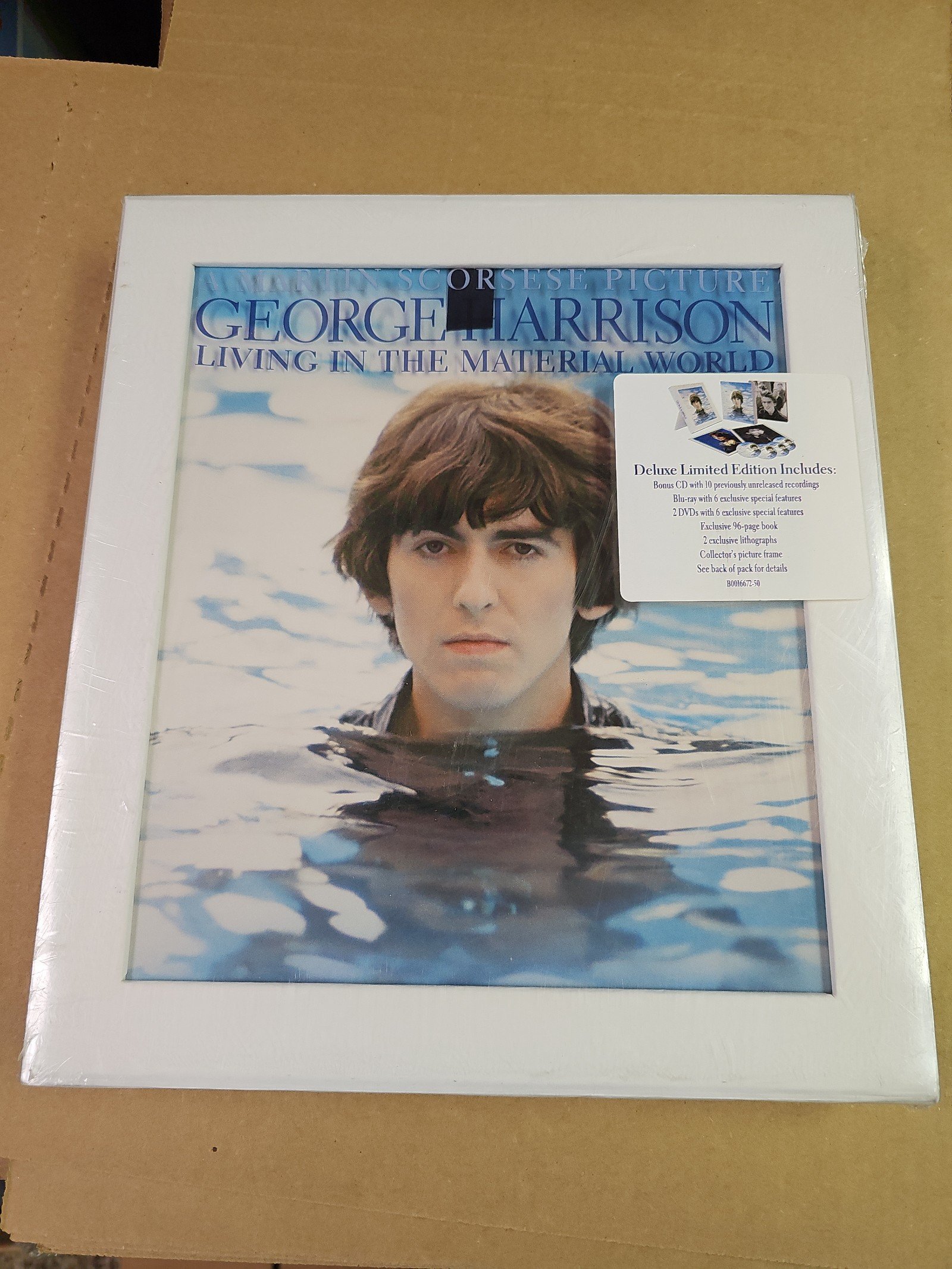 GEORGE HARRISON LIVING IN THE MATERIAL WORLD DELUXE L/E CD DVD BLU-RAY