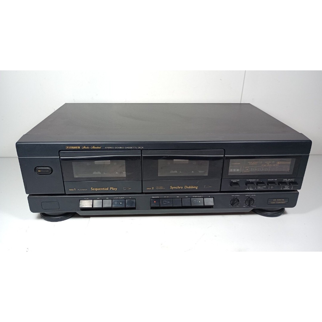 Vintage Fisher Studio-Standard Stereo Double Cassette Deck CR-W9115 Tested-Good!