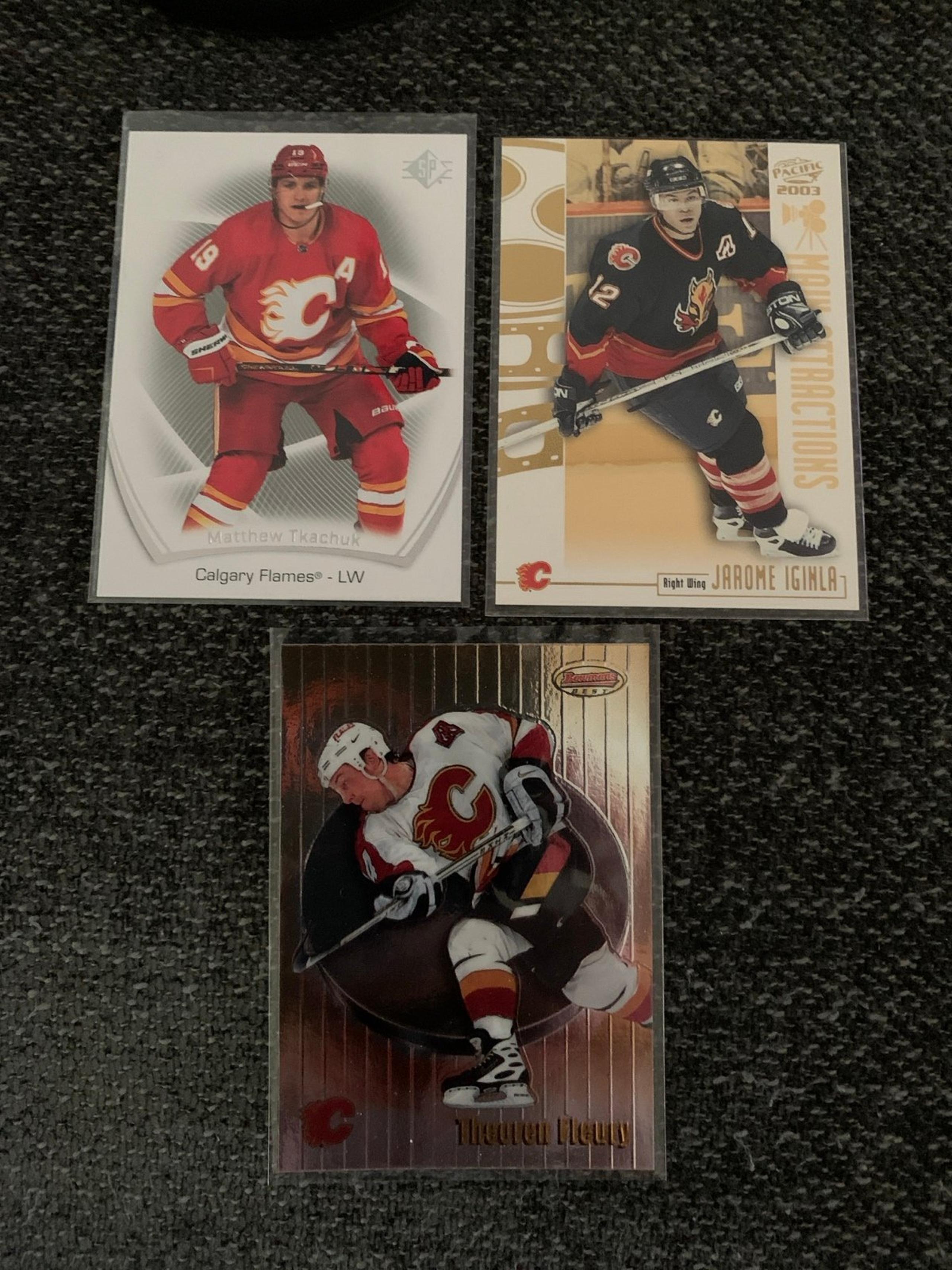 (3) Calgary Flames hockey cards