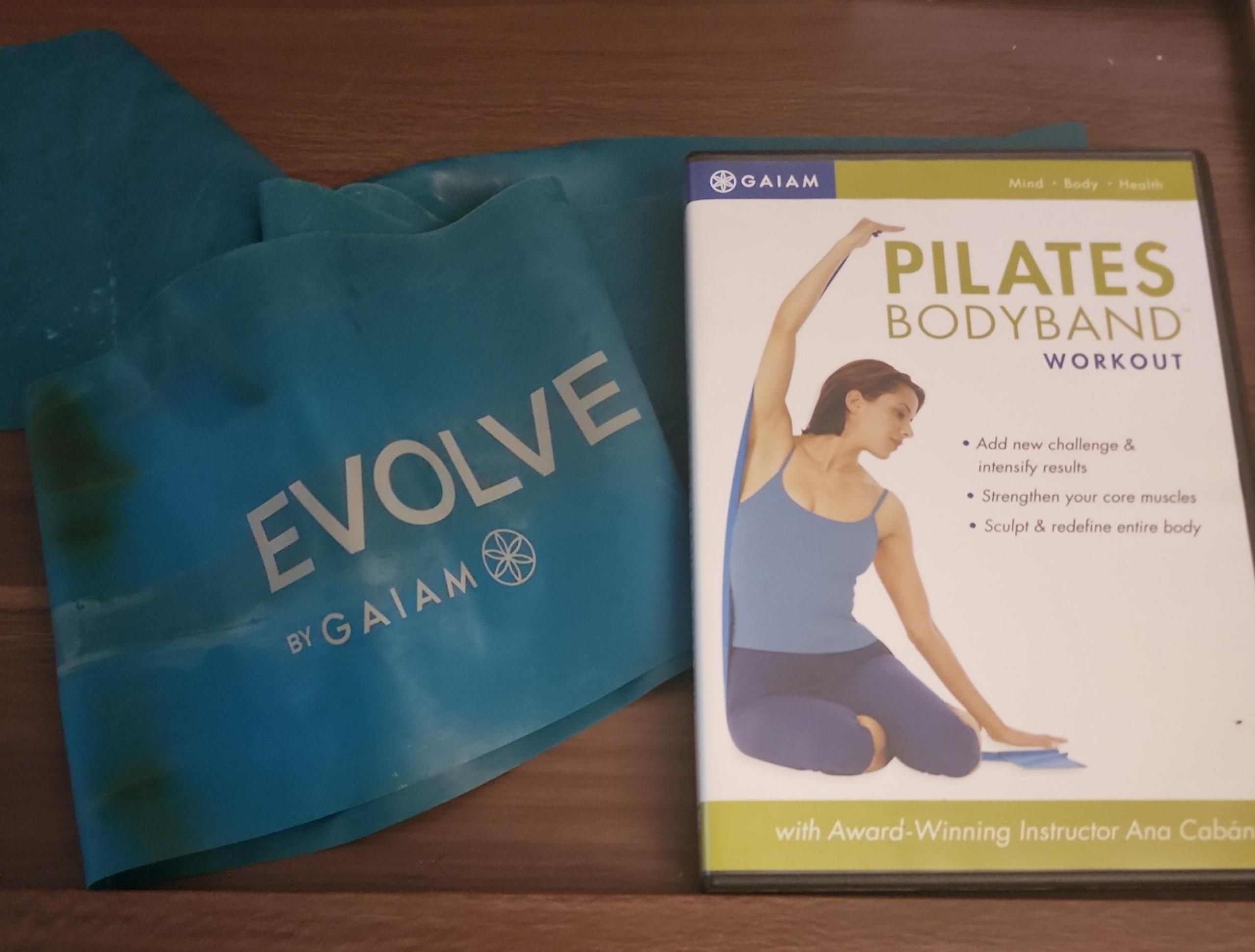 Pilates body band work out DVD and band
