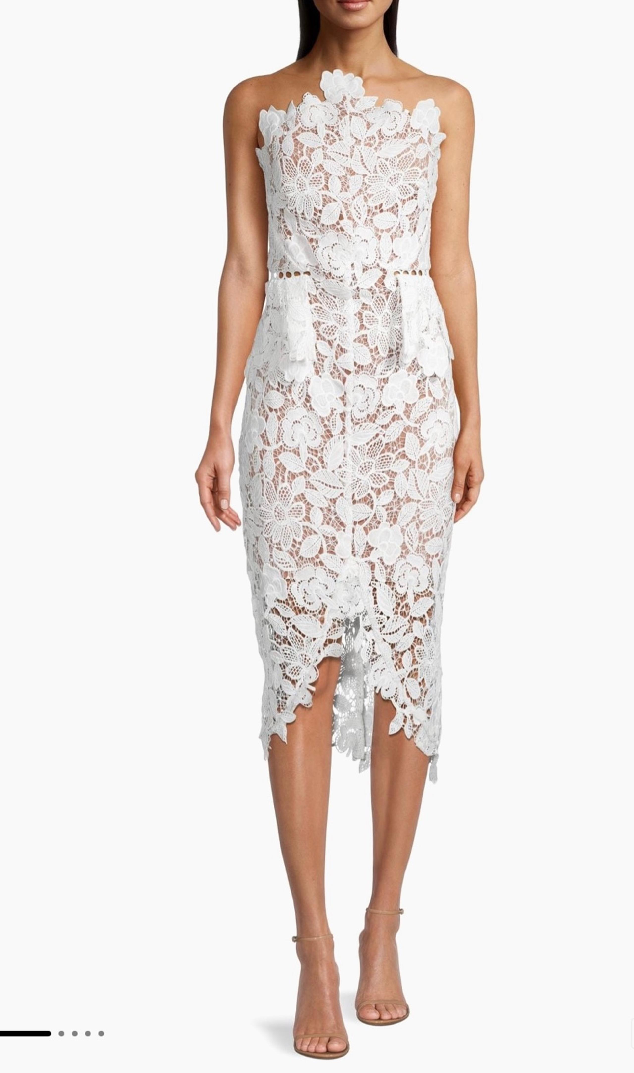 ELLIATT optics floral lace peplum dress NWT