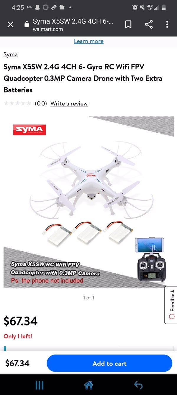 Camera attached drone