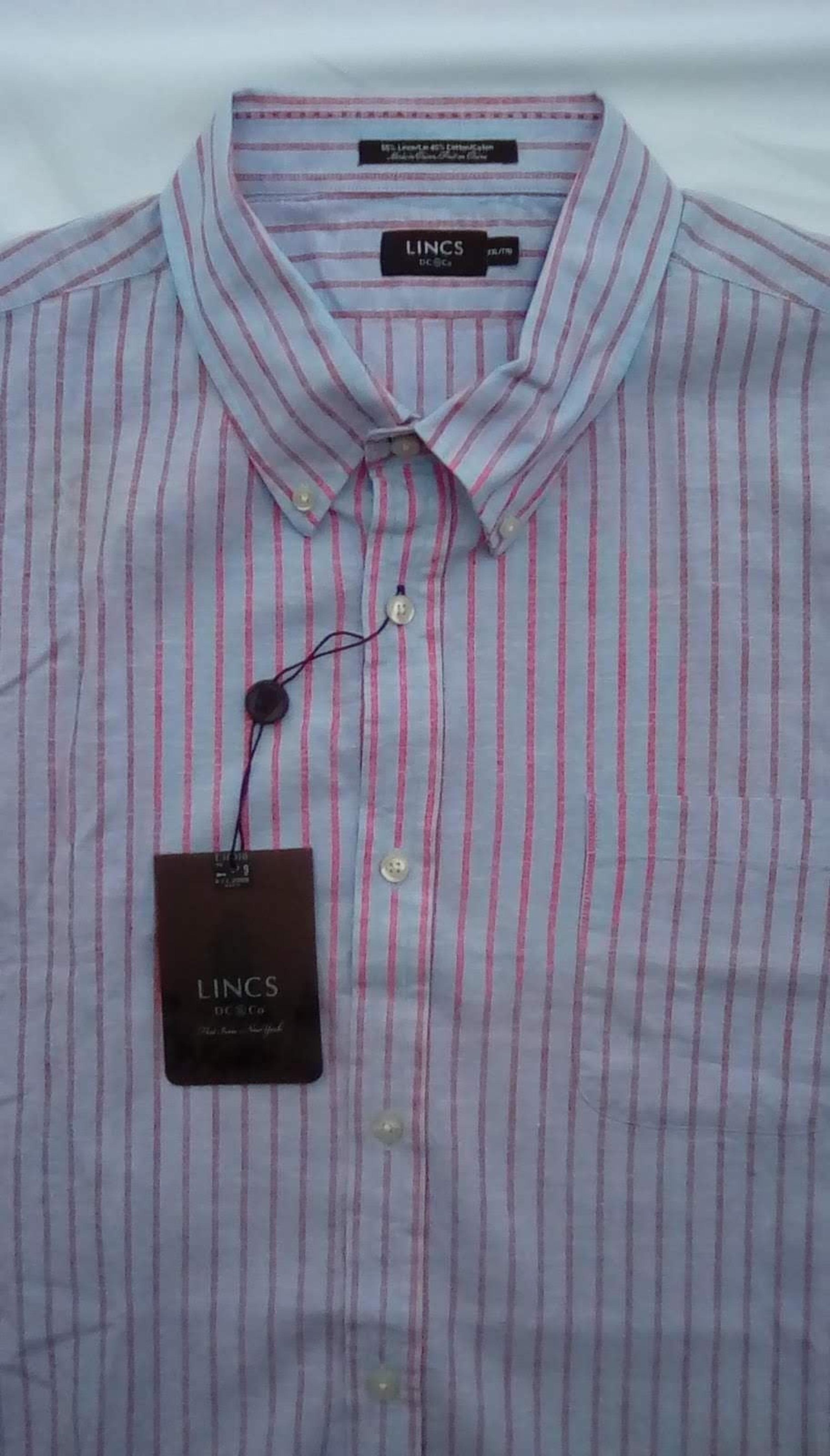 NWT Lincs Men's Short Sleeve Shirt XXL
