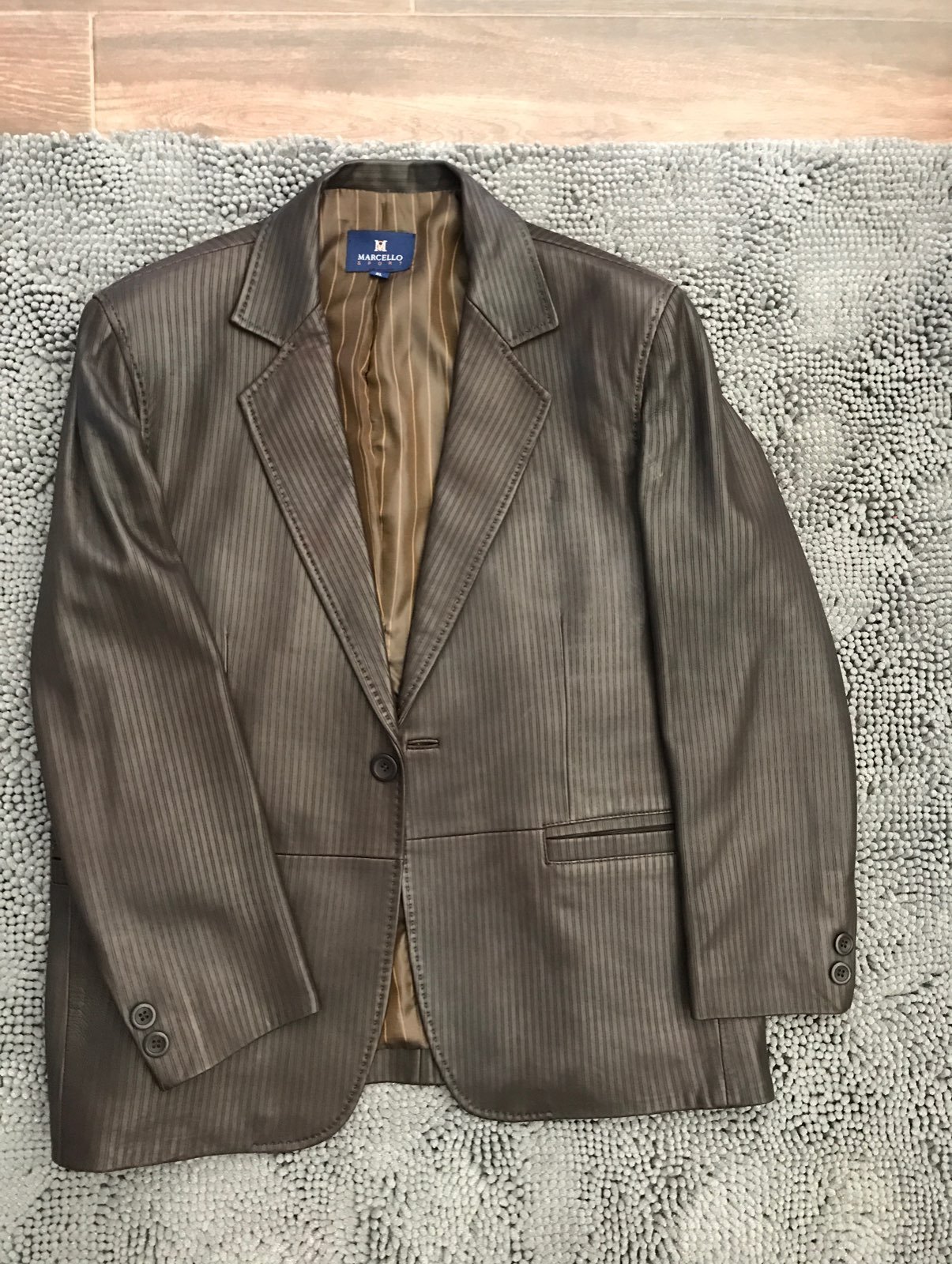 mens leather sport coat