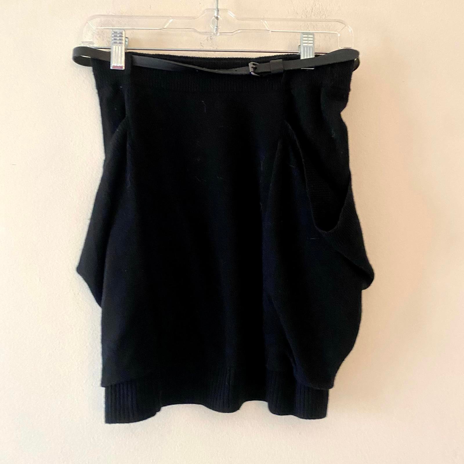 THEORY black Sesi cashmere skirt with pockets nwt