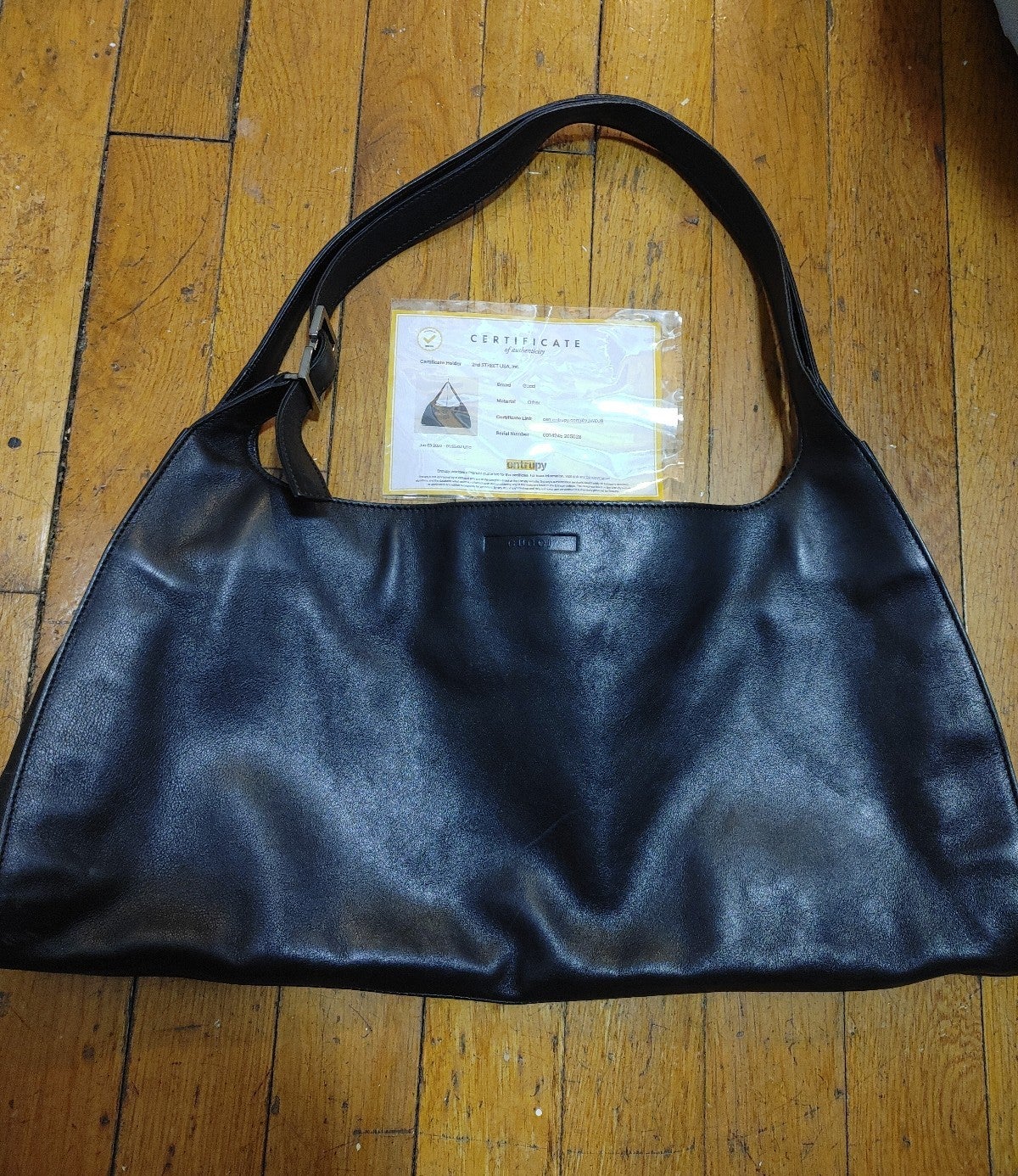 18000円 【お得】 《stuff-mart様専用》GUCCI バッグ ネイビー 大容量