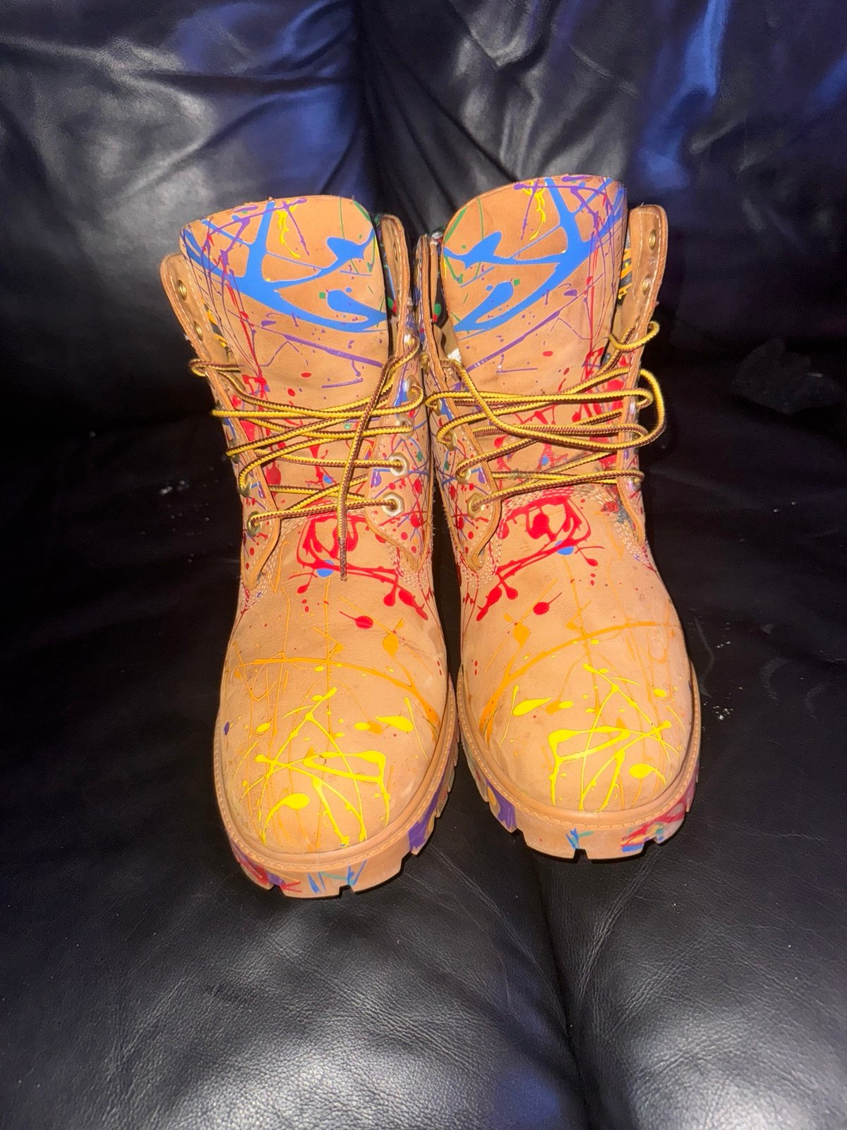 Timberland Paint Splatter Rare Boots