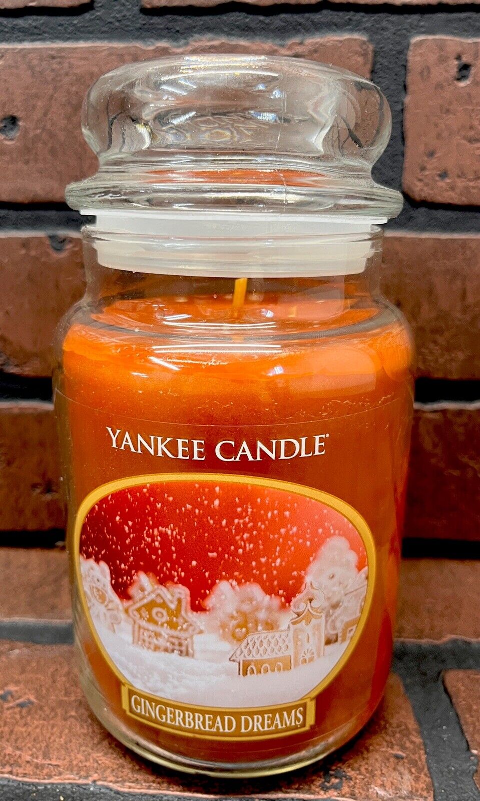 Yankee Candle Gingerbread Dreams Large Jar 22oz Scented Christmas Unburnt New