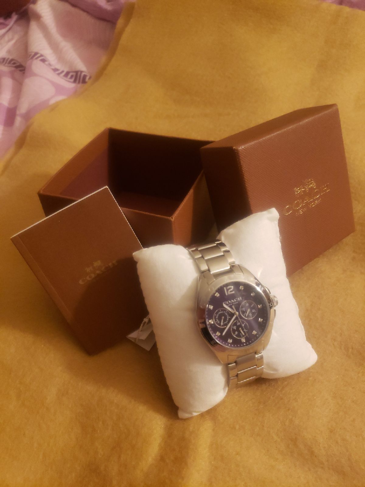 Purple coach watch