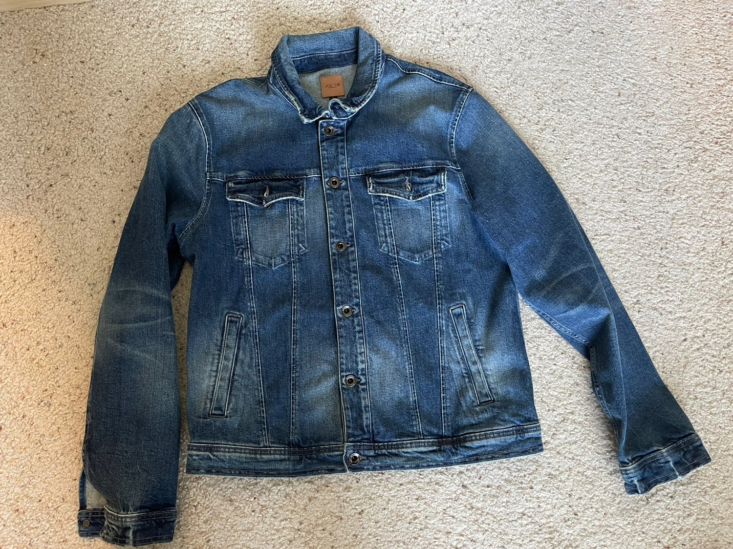 New Joe’s Jeans Stretch Aged Denim Jacket Men’s Large
