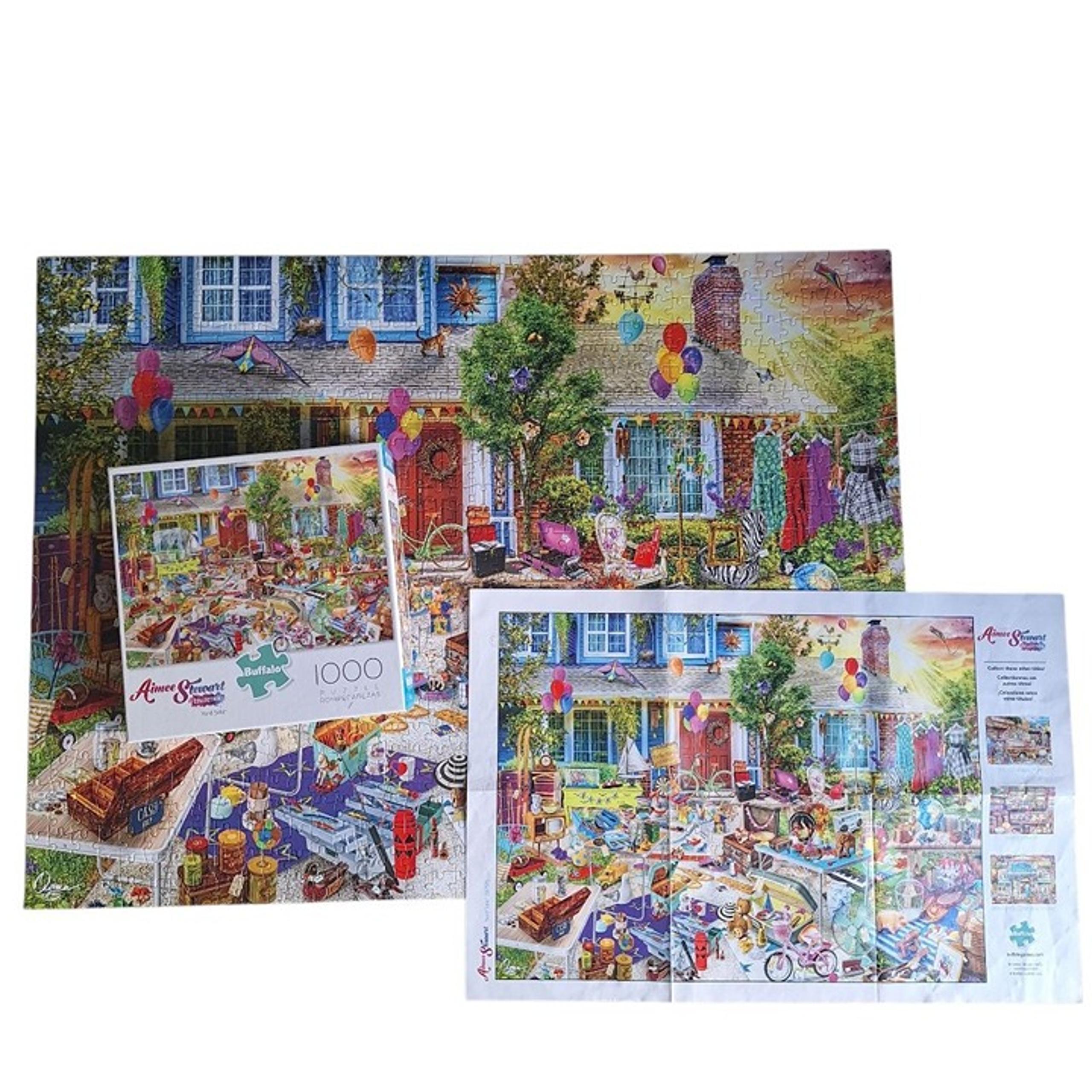 Buffalo Puzzle Aimee Stewart Yard Sale Garage Rummage Junk 1000 Piece Complete