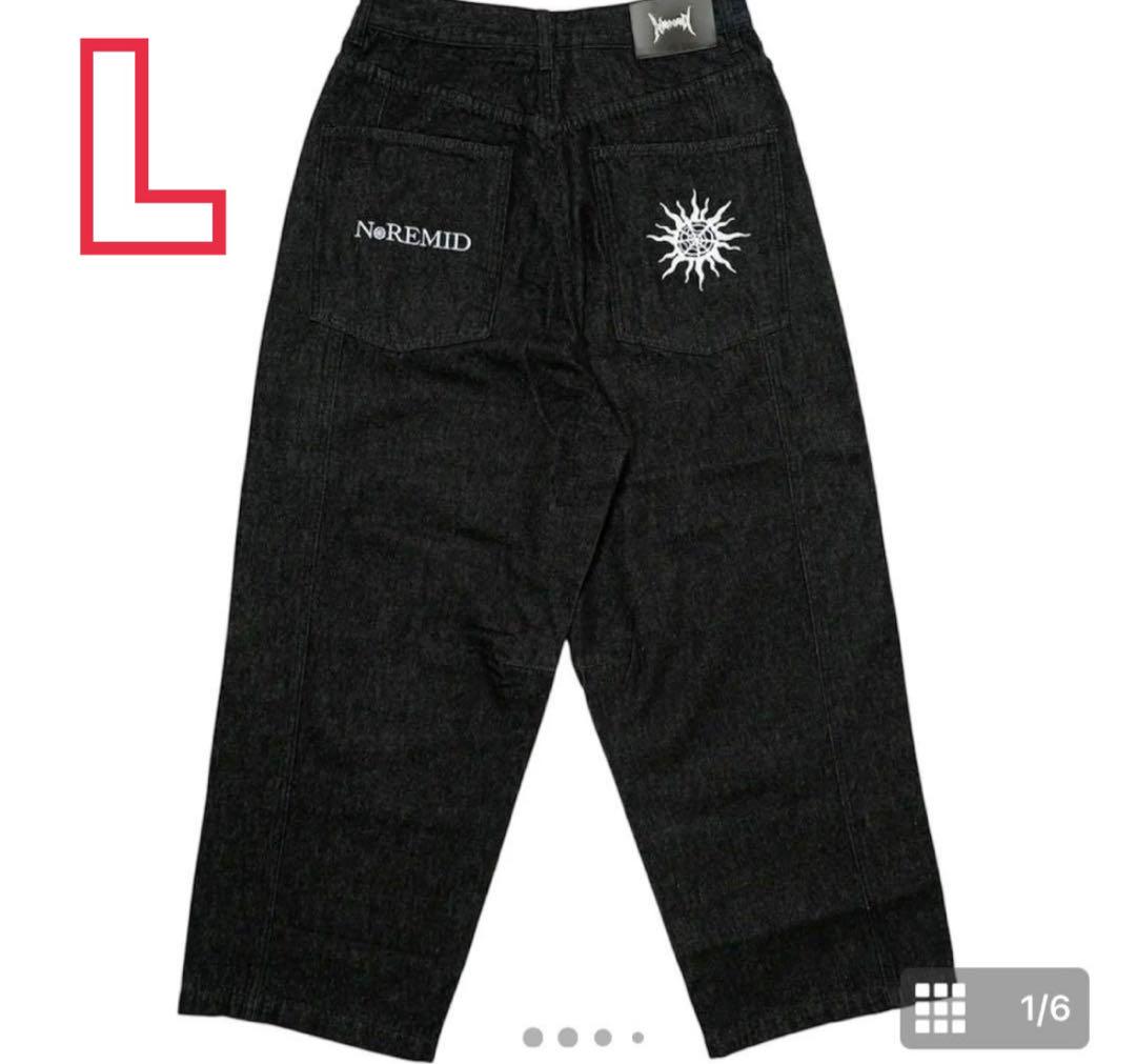 Noremid RIGIT SUPER BAGGY DENIM - Black - Other