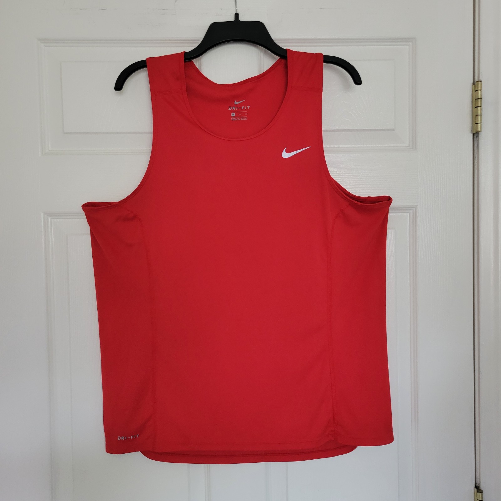 Nike Dri-Fit Red Workout Training Sleeveless Tank-Top Size XL
