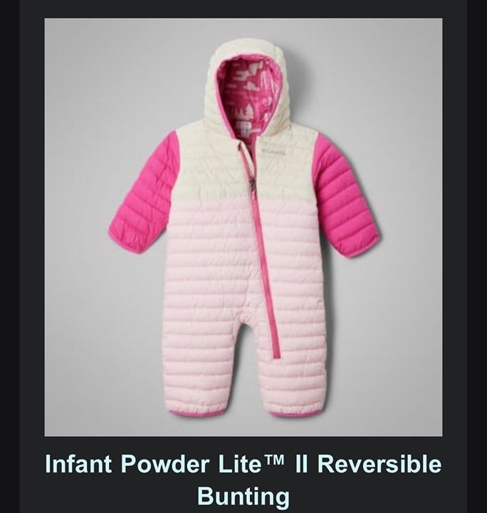 Columbia infant bunting suit (6-12months) new