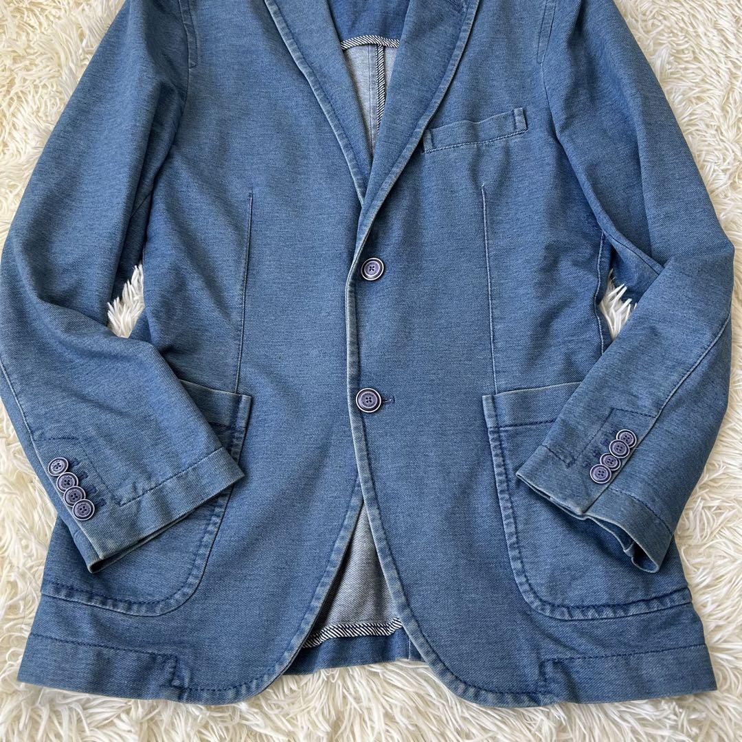 Circolo 1901 Denim Jersey Jacket Blue 46 Stretch