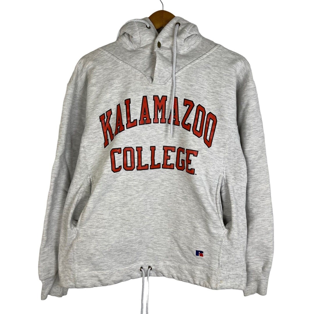 VTG 90's Russell Athletic Kalamazoo College MI USA Heavy Hoodie Pullover Sz Med