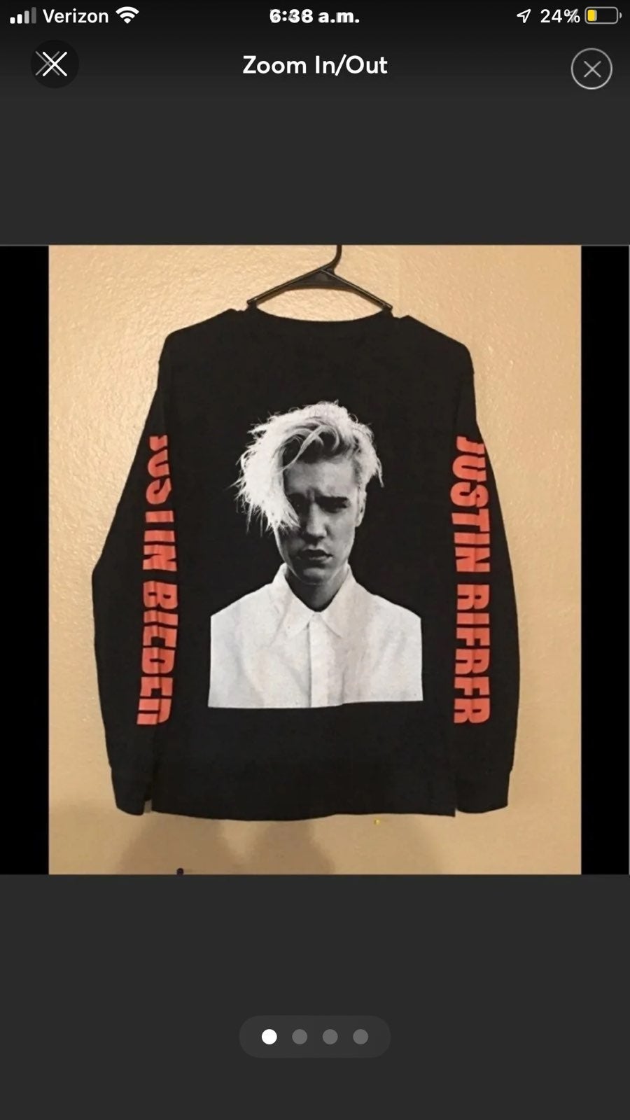 OG Justin Bieber Purpose Tour T-Shirt