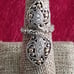 18K Gold & Sterling Silver Ornate Statement Ring