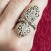 18K Gold & Sterling Silver Ornate Statement Ring