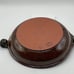 Studio Art Pottery Signed Redware Hand Painted Fish Motif Serving Handled Bowl