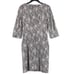M.M. LAFLEUR Sheath Dress Black White Etsuko Crackle Patten 3/4 Sleeve Size 2