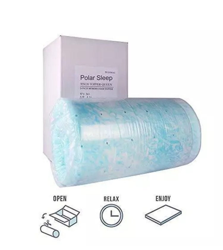 New in box Polar sleep 3 Inch Gel Memory