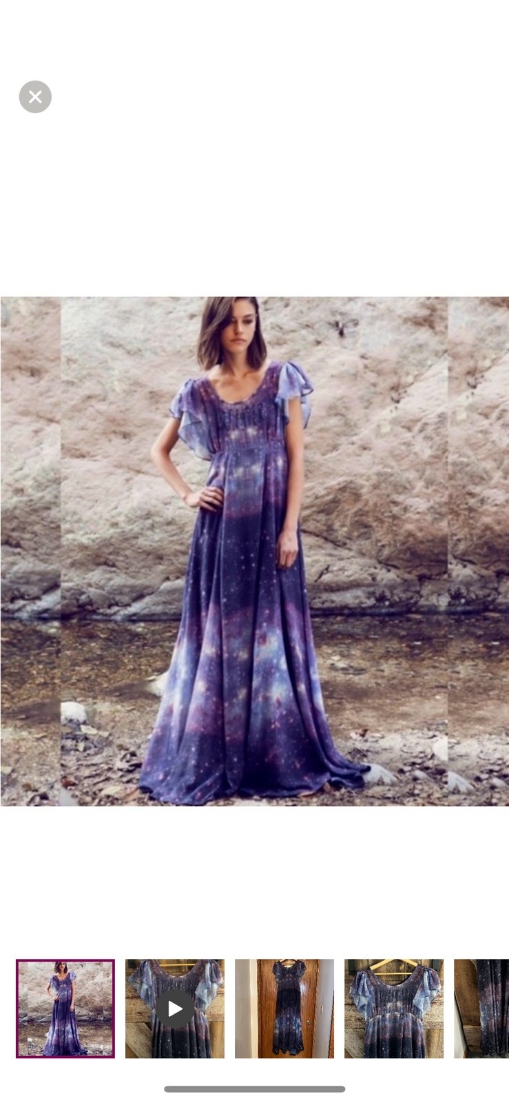 Wildfox WHITE LABEL Sample Dreamer Galaxy Dress SMALL