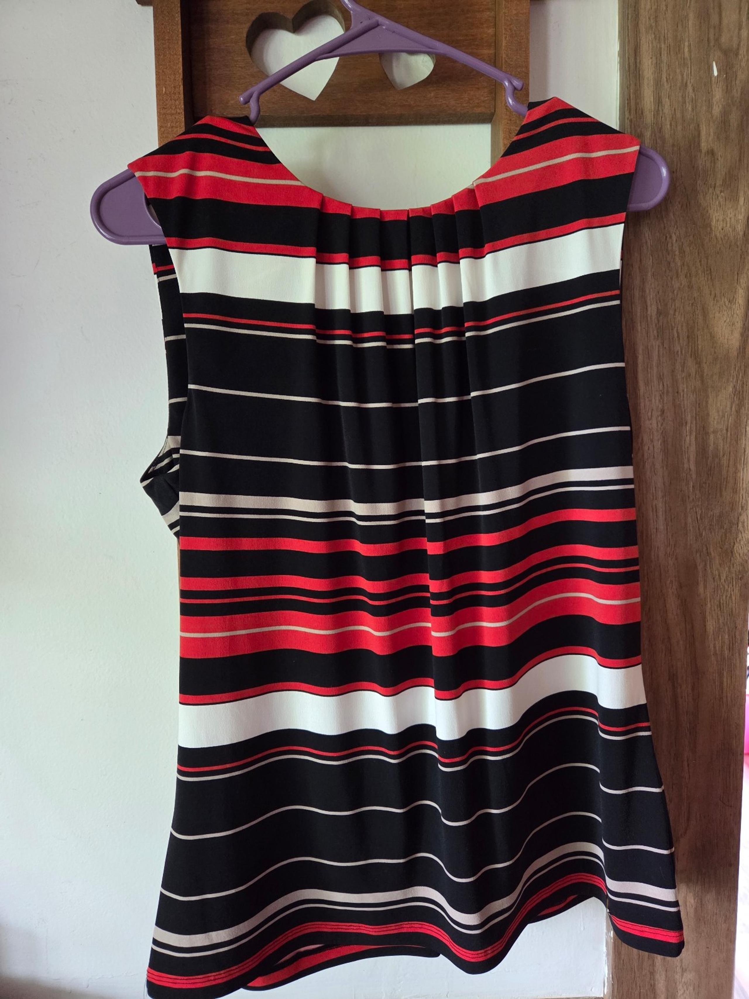 Womens Large Calvin Klein Black Red Orange Tank Top