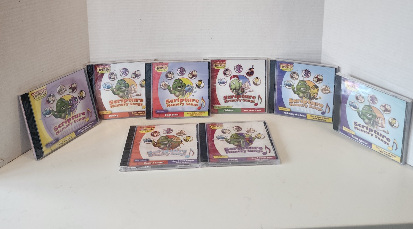 Hermie & Friends CD Set of 8 NWT Max Lucado Scripture Memory Songs Tommy Nelson