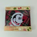 Mickey Minnie Mouse Christmas Tray Plates Serving Melamine Plaid Red Green New