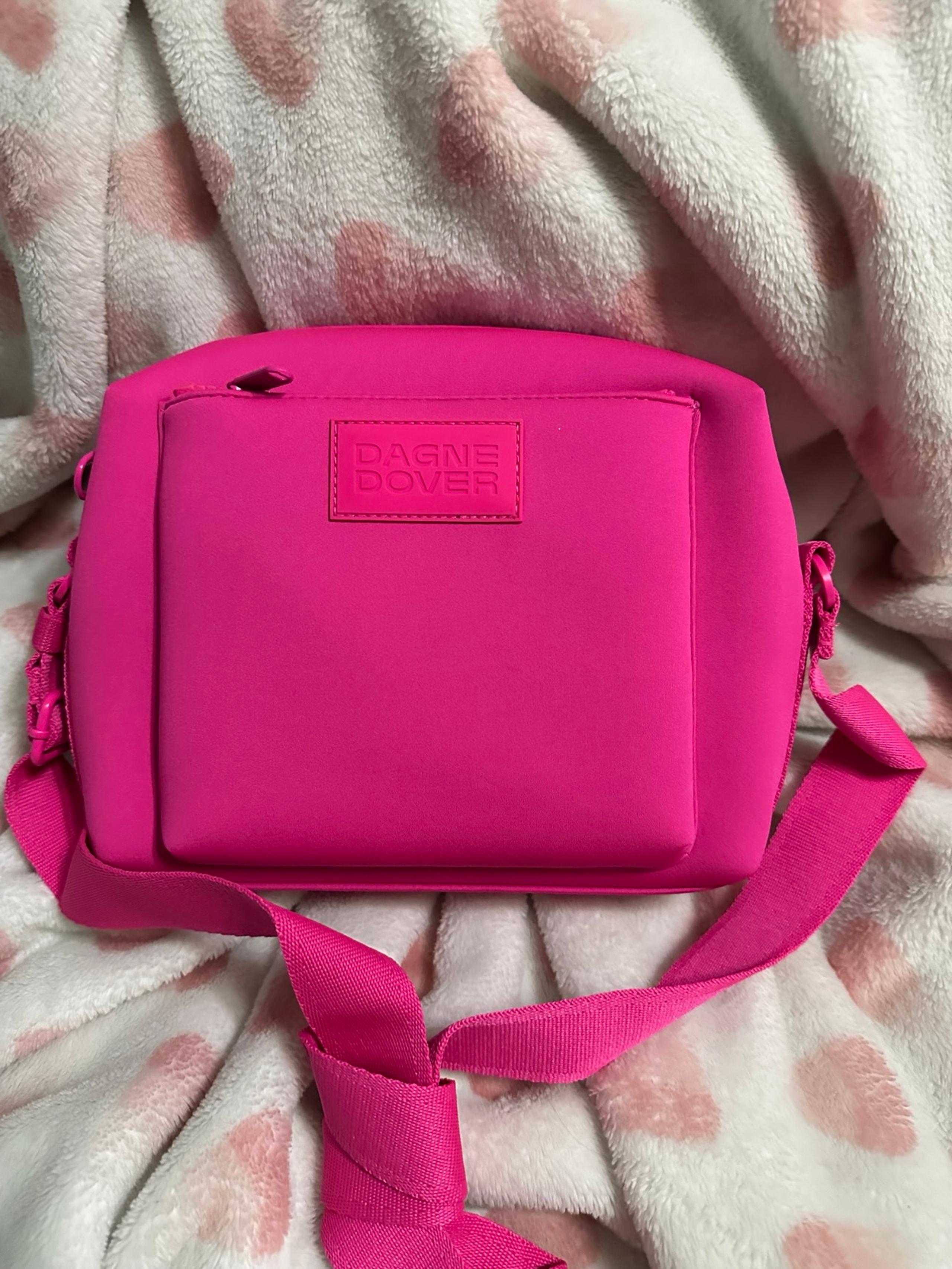 Dagne Dover Micah Hottest Pink NEW Neoprene Crossbody Sling Bag