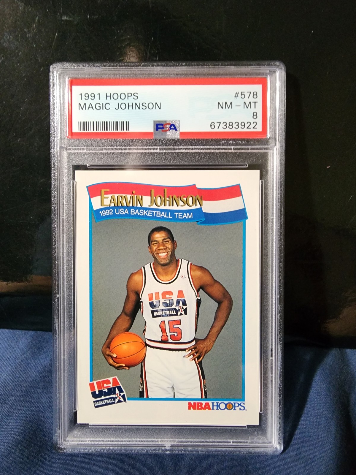 Magic Johnson dream team psa