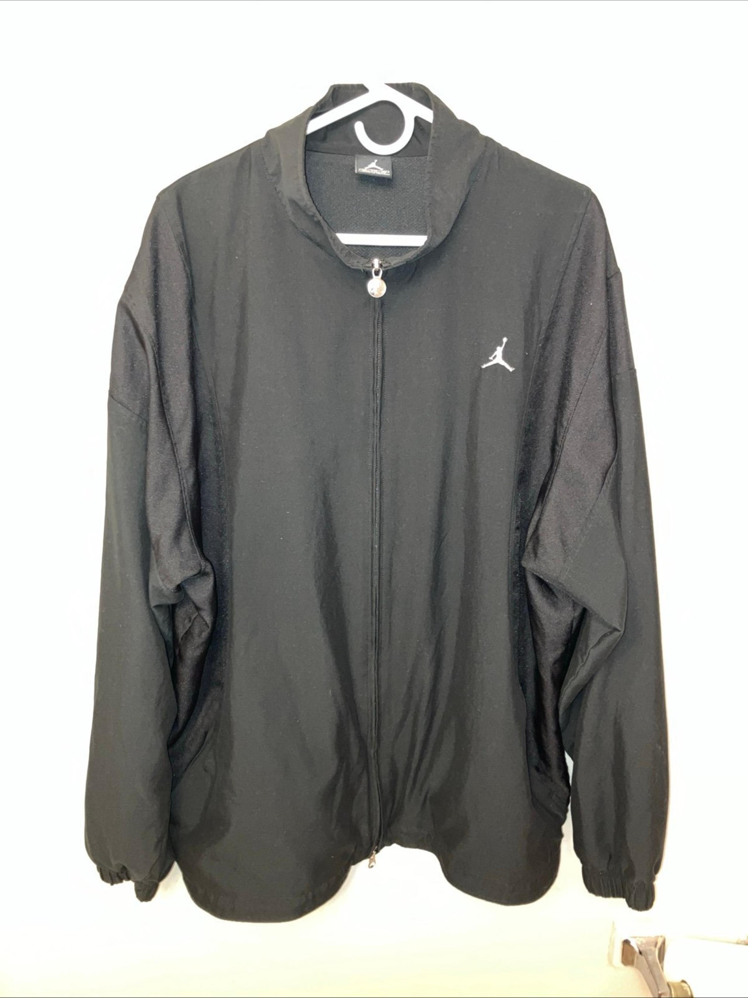 Air Jordan Track Jacket Mens XXL Black Logo Jumpman Athletic Basketball Warm Up